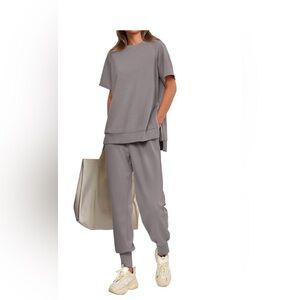 NWT Women’s PrettyGarden Jogger Set Women's Taupe Small